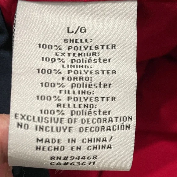 Nautica Men's Large Navy Quilted Puffer Jacket - Picture 6 of 12